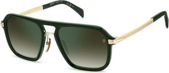 Eyewear by David Beckham Authentieke stijlvolle zonnebril van topkwaliteit - unisex - Zonnebrillen - Groen - 56 MM - Accessoires