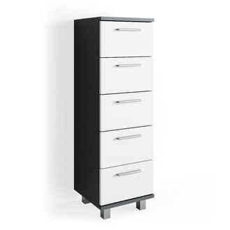 Vicco Armario De Ba&ntilde;o Ilias, Antracita, 30 X 95 Cm Vicco