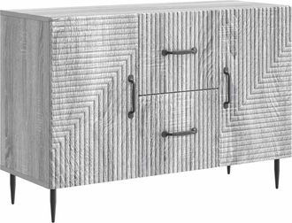 vidaXL Aparador Gris Sonoma 89 X 34,5 X 60 Cm Madera De Ingenier&iacute;a Vidaxl