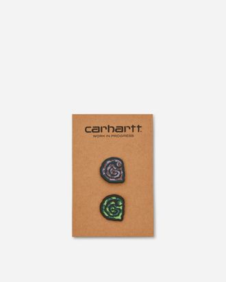 Carhartt Work in Progress Helix Pins Green / Purple