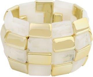 Panacea Beaded Stretch Bracelet in White at Nordstrom Rack
