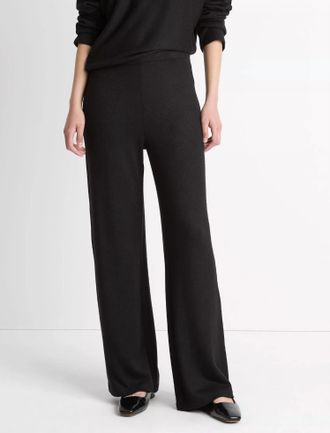 Vince Cozy Wide Leg Pant In Black