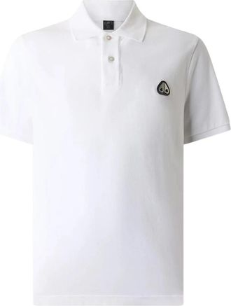 Moose Knuckles Everett Polo - Heren - Polos - Wit - M - Katoen - Tops