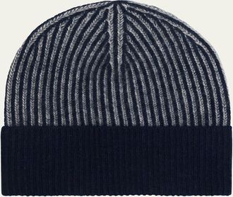 Bergdorf Goodman Mens Rib-Knit Cashmere Beanie Hat