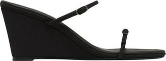 St.Agni Petit Belt Detail Wedge - Dames - Sleehakken - Zwart - 36 EU - Leer - Schoenen