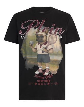 Philipp Plein Round Neck T-Shirt New York Tennis