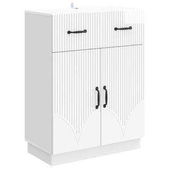 vidaXL Aparador Brillante 66 X 34,5 X 87 Cm Madera De Ingenier&iacute;a Vidaxl