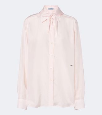 Prada Camicia in popeline di seta