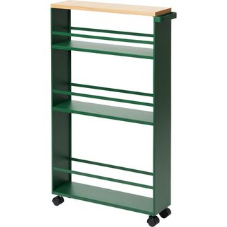 Yamazaki Tableware Steel Rolling Storage Cart in Forest Green at Nordstrom