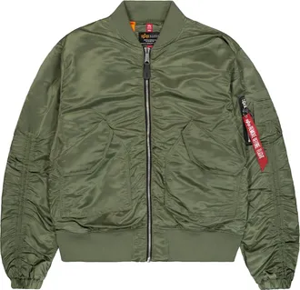 Alpha Industries Bomberjacke ALPHA INDUSTRIES CWU MA-1 Bomber NC Women, Damen, Gr. L/XL, gr&uuml;n (sage, gr&uuml;n), Obermaterial: 100% Nylon, Lining/F&uuml;llung: 100% Polyester, J