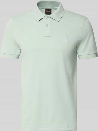 Boss Orange by Hugo Boss BOSS Orange Regular Fit Poloshirt aus Baumwoll-Mix Modell PASSENGER in Tuerkis, Gr&ouml;&szlig;e XXL