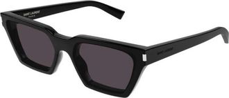 Saint Laurent Authentieke Calista Bril- Premium Kwaliteit! - unisex - Zonnebrillen - Zwart - 57 MM - Accessoires