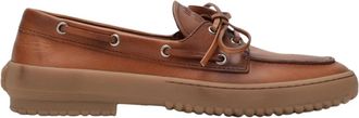 Miu Miu Mocassins - Dames - Bootschoenen - Bruin - 38 1/2 EU - Schoenen