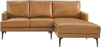 ModWay Evermore Right-Facing Vegan Leather Sectional Sofa