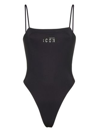 Dsquared2 Icon low-back swimsuit - women - Polyamide/Elastane - 42 - Black