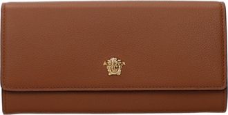 Versace Brown Leather Womens Wallet