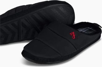 Farah Mens Mens Slippers Tommer - Black - Size: 10/9.5/9