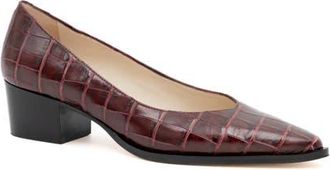 Amalfi By Rangoni Persiana Pointed Toe Pump in Bordeau Cocco Bengala at Nordstrom, Size 7.5