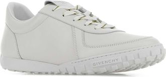 Givenchy Mens White Leather Glide Sneakers