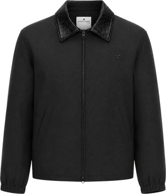 Courr&egrave;ges BOMBER JACKET WITH VINYL COLLAR - Courreges - Woman
