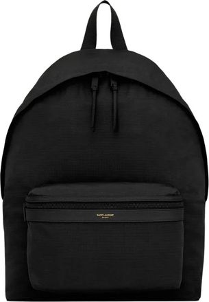 Saint Laurent Tassen, Heren, Zwart, ONE Size, Leer, City Rugzak