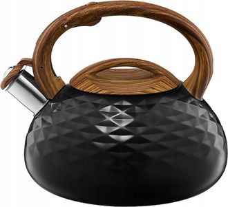 Ambition Hervidor De Gas De Acero Inoxidable Ambition De 2,3 L, Color Negro Mate, 1 Unidad