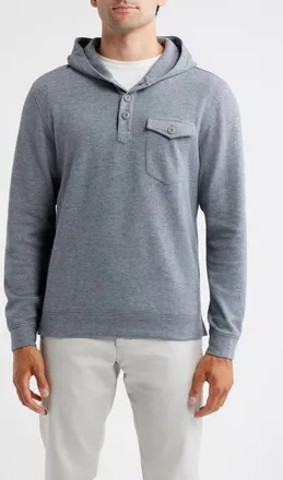 Johnnie-O Henley Hoodie in Titanium at Nordstrom, Size Xx-Large