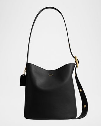 Coach Bleecker Grain Leather Bucket Bag