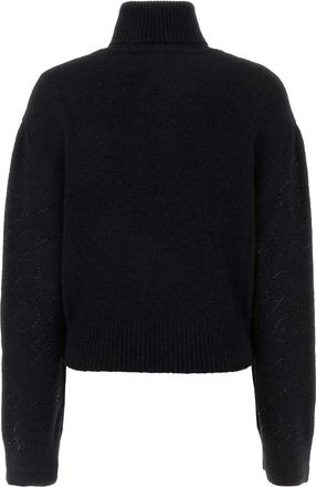 Blumarine Womens Black Alpaca Blend Sweater Nero Maglieria