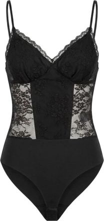 Yes-Zee Lace Bodysuit - Dames - Bodies - Zwart - XS - Nylon - Tops