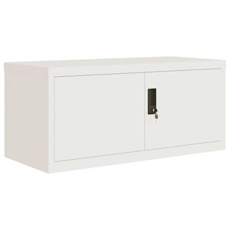 Berkfield Home Durable File Cabinet White 90x40x240 cm Steel | Size: 90 x 40 x 240 cm