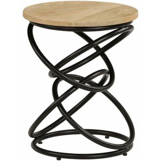 vidaXL Vidaxl - Mesa Auxiliar De Madera Maciza De Mango 40x50 Cm