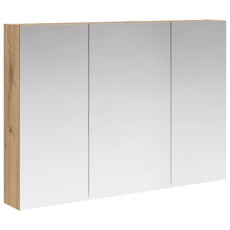vidaXL Armario Con Espejo De Ba&ntilde;o Roble Artisan 100 X 14,5 X 70 Cm Vidaxl