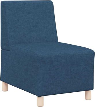 vidaXL Sill&oacute;n Sin Brazos De Tela Azul 55 Cm Vidaxl