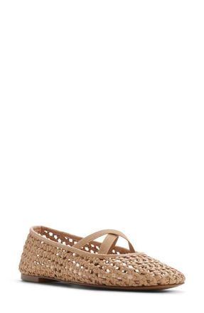 Aldo Cornelia Ballet Flat in Medium Beige at Nordstrom, Size 8.5