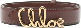 Chlo&eacute; Iconic Belt - Dames - Riemen - Bruin - S - Leer - Accessoires