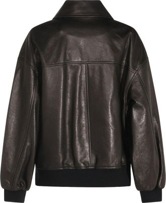 Khaite Womens Jacket Shelman Black Lambskin