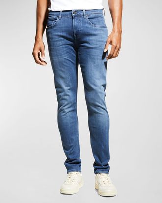 7 For All Mankind Mens Slimmy Taper Skinny Jeans