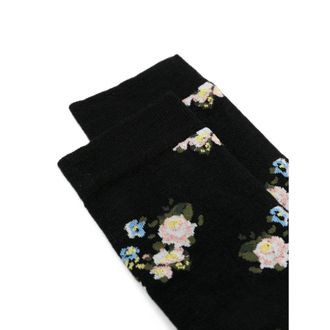 Stine Goya Flowe Socks - Black