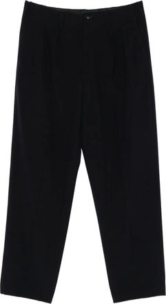 Yohji Yamamoto Pantaloni in lana con pieghe anni 90 - Blu