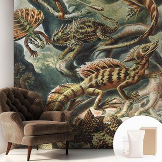 Tulup Carta Da Parati Con Design Moderno - Per Rinnovamento Rapido - Non-woven - Per Interni Moderni Rettili Esotici 250x250 Cm