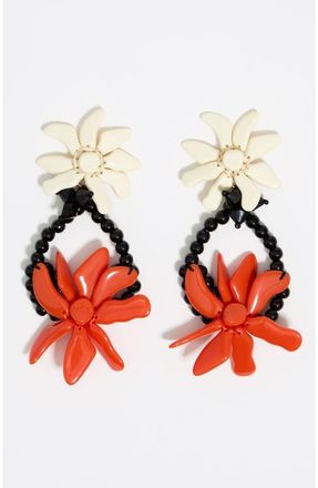 Bimba & Lola Flowers Earrings in Orange at Nordstrom