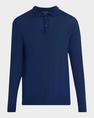 Sease Men & apos;s Cashmere Fine Knit Polo-Neck Sweater
