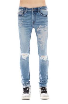 Cult of Individuality Punk Ripped Super Skinny Jeans in Idol at Nordstrom Rack, Size 34