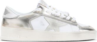 Golden Goose White Platinum Lace Up Sneakers