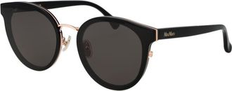 Max Mara Black Acetate Womens Sunglasses