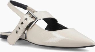 Hush Puppies Womens Diya Buckle Womens Mary Jane Shoes - White - Size: 6