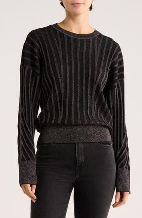 DKNY Transfer Stitch Sweater in Black at Nordstrom Rack, Size X-Small