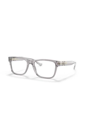Versace 57mm Rectangle optical glasses in Grey at Nordstrom