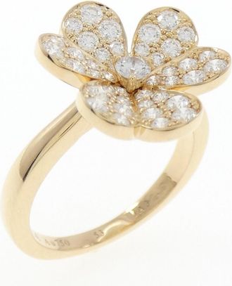 Van Cleef & Arpels Yellow Gold Yellow Gold (18K) Band Ring (Pre-Owned)